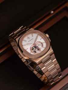 Montre automatique mécanique pour homme, bracelet en acier inoxydable, fermoir papillon, résistante à l'eau, sport, analogique, Alexander Ferros 6312R/02, saphir - Product Image 4