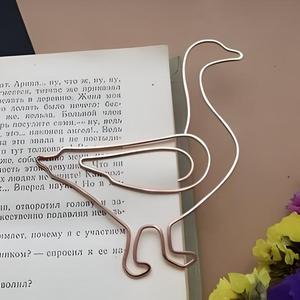 Luxury Handmade Copper <b>Bookmark</b> Artistic Wire Rose Design Durable Metal Page Marker Premium Book Accessory Gift Students Office - Product Image 3