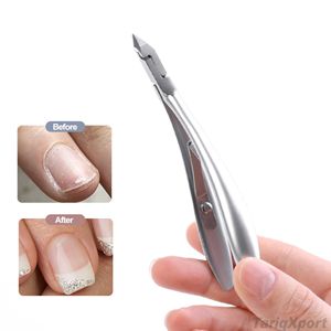 Tijeras para Cutículas de Acero Inoxidable Curvadas de Alta Calidad al por Mayor, Cortaúñas Afilado con Abertura de Mandíbula Ancha para Dedos - Product Image 3