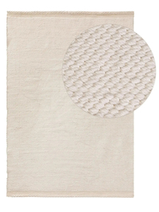 Tapis Kilim Dhurrie en laine tissé à la main – Tapis d'intérieur plat tribal bohème • Tapis Kilim Dhurrie en laine tissé à la main – Motif géométrique - Product Image 5