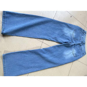 <b>Women's</b> <b>Baggy</b> High Waist Denim <b>Jeans</b> Pant Distress Blue Washed <b>Women</b> Pants With OEM ODM Service - Product Image 4