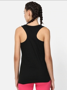 Débardeur en coton noir pour femme avec imprimé « Take Care Of Mind Body & Spirit », col rond, style décontracté - Product Image 5
