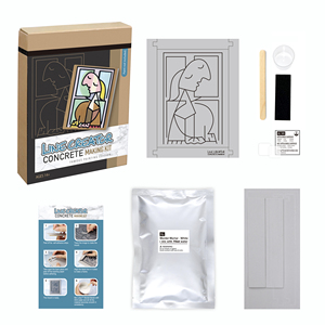 Kit d'art mural en béton DIY – Ensemble de peinture abstraite sur ciment pour la décoration de la maison, kit d'art artisanal pour adultes - Product Image 3
