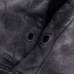 Sweat à capuche pour homme, coupe oversize, délavé à l'acide, brodé, 100% coton French Terry, avec poche, coupe classique, style hiver - Product Image 6