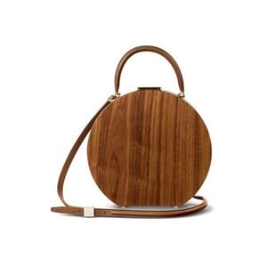 Nuevo Bolso de Mano de Madera con Cierre de Latón y Correa de Cadena, de Alta Calidad, para Bodas y Fiestas, Elegante y Moderno - Product Image 3