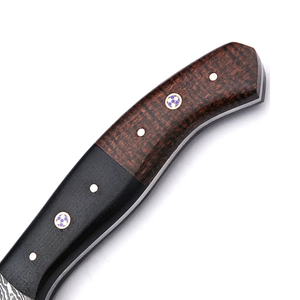 Cuchillo de Chef de Acero de Damasco Hecho a Mano, Cuchillo de Cocina Profesional, Afilado como una Navaja, Mango de Madera, OEM, ODM, Logotipo Personalizado, Venta al por Mayor - Product Image 4