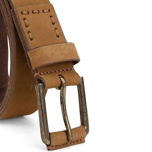 เข็มขัดผู้ชาย เข็มขัดหนังคุณภาพสูงสำหรับผู้ชาย สายหนังแท้ หัวเข็มขัดหรูหรา แฟนซี วินเทจ สำหรับกางเกงยีนส์ สีดำ หัวเข็มขัดโลหะ - Product Image 2