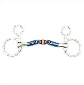 Productos Ecuestres de Acero Inoxidable Antideslizantes y Antioxidantes, Bocados para Caballos de Titanio de Doble Articulación para Salto y Competición - Product Image 1