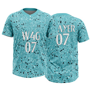 เสื้อเบสบอลแบบกำหนดเอง เสื้อแข่งแขนสั้น ระบายอากาศได้ดี ชุดกีฬา ผลิตเสื้อผ้าทีมแบบขายส่ง - Product Image 4