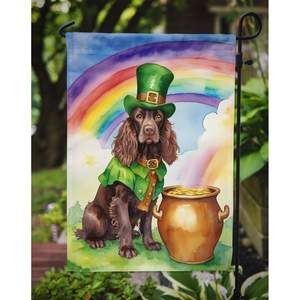 Boykin Spaniel St Patrick's <b>Day</b> <b>Garden</b> Flag Multicolor Decorative Yard Banner for Patio Artwork Mailbox & Flower <b>Beds</b> Small Size - Product Image 3