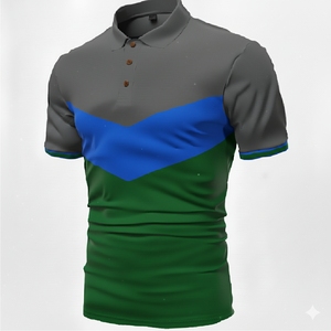 Camisa polo informal ajustada para hombre, de manga corta, de algodón transpirable, a la moda de verano, cómoda para el uso diario - Product Image 6