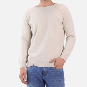 Pull-over d'hiver personnalisé avec logo, col rond, vêtements de mode en gros, pull tricoté décontracté pour hommes - Product Image 1