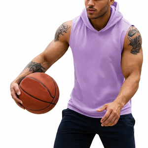 Mens Sleeveless <b>Workout</b> <b>Hoodie</b> Cotton Sports <b>Hoodie</b> Heavyweight Gym Apparel OEM ODM Manufacturer Wholesale Sleeveless <b>Hoodie</b> - Product Image 4