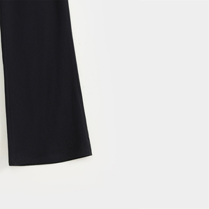 Pantalon d'été coupe bootcut pour femme, style hip-hop, en tissu polaire écologique, respirant, imperméable, avec cordon de serrage, taille haute, service OEM - Product Image 3