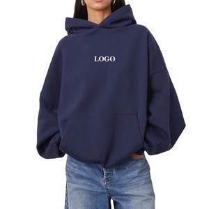 Sudadera con Capucha Extra Grande de Felpa Gruesa y Acogedora para Mujer, Estilo Urbano de Invierno, Ajuste Holgado Informal, Marca OEM, Último Diseño - Product Image 1
