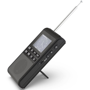 Radio portable DAB DAB+ FM personnalisée en usine avec Bluetooth 5.3, lecteur de carte TF, USB, musique, écran LCD et fonction alarme, idéale pour l'étude, le travail, l'extérieur et la maison - Product Image 2
