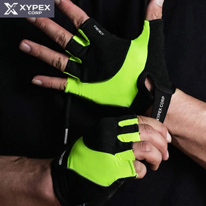 Gants de musculation en cuir synthétique microfibre avec logo personnalisé, respirants, ajustables, demi-doigts, pour la gym, le sport, le cyclisme, unisexe, robustes - Product Image 2