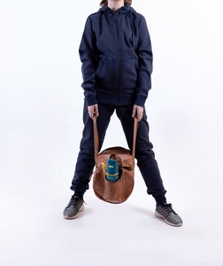 Sweat-shirt et pantalon de survêtement d'hiver écologiques pour femmes Ensemble de survêtement à capuche zippé en polaire 2 pièces - Product Image 4