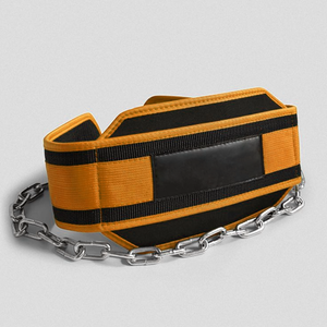 Popular Heavy Duty Weight Lifting Dip Training <b>Belt</b> with Chain Neoprene Gym Fitness Pull-up Workout Double Support Dip <b>Belt</b> OEM - Product Image 4