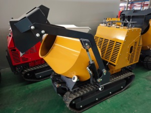 Spedizione Gratuita Mini <span class=keywords><strong>Betoniera</strong></span> Cingolata per Cemento e Malta, Macchina Miscelatrice con <span class=keywords><strong>Motore</strong></span> da 13.5HP, Velocità 3M/H - Product Image 5