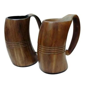 แก้วกาแฟทรงเขาสัตว์สไตล์ไวกิ้ง ทำมือ คุณภาพพรีเมียม เป็นมิตรต่อสิ่งแวดล้อม ทันสมัย - Product Image 3