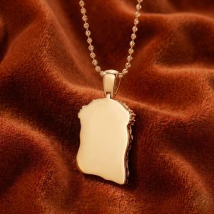 14K Gold <b>Iced</b> <b>Out</b> Jesus Head Moissanite Pendant for Men Hip Hop Luxury Diamond Look <b>Chain</b> Charm Jewelry Streetwear Elite Style - Product Image 4