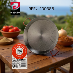 Paellera Valenciana Plateada de 38 cm, Colección - Product Image 3