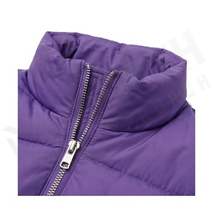 Hooded Quilted Waterproof <b>Bubble</b> Jacket Black Full Sleeve Winter Windproof Cotton Shell Knitted Fabric Polyester Filling Stand - Product Image 4