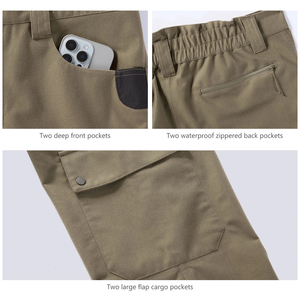 Best Design Full Length Waterproof Windproof Breathable Winter Outdoor Hunting Pants High Quality Customized Animal Print Zipper - Product Image 6