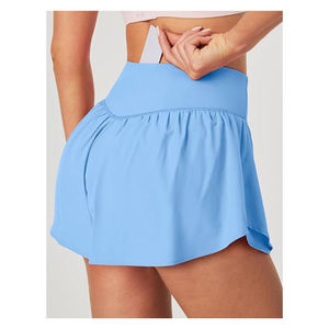 กระโปรงเทนนิสจีบสำหรับผู้หญิงมีกระเป๋า กระโปรงกางเกงขาสั้นเอวสูงสำหรับออกกำลังกายและวิ่ง - Product Image 2