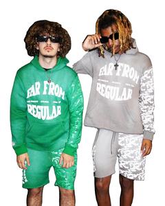 ชุดวอร์มและกางเกงมีฮู้ดสำหรับผู้ชายชุดวิ่งจ๊อกกิ้งผ้าฝ่นกรดแบบกำหนดเองโลโก้ - Product Image 1