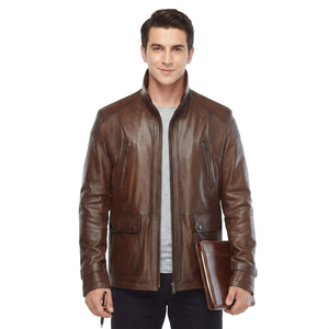 Hot Sale New Arrival <b>Men's</b> High Winter Cow Leather <b>Jacket</b> Custom Hooded Light Design Most Popular Customizable <b>jacket</b> <b>for</b> <b>men</b> - Product Image 1