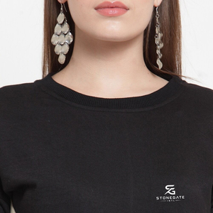 Sudadera de Alta Calidad para Mujer, Oversize, de Algodón, Manga Larga, Cuello Redondo, Estilo Casual Urbano, Moda 2026 - Product Image 6