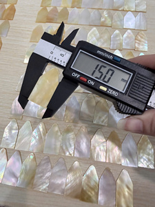 Copeaux carrés de nacre naturelle blanche de qualité supérieure 30 mm, emballage en boîte pour mosaïque artistique - Product Image 6