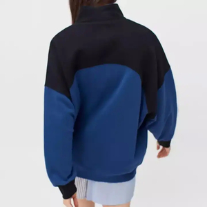 เสื้อสเวตเชิ้ตผู้หญิงแบบคอซิป ¼ ซิป แขนยาวปกติ มีฮู้ด ผ้าถัก 100% คอตตอน แห้งเร็ว สไตล์สตรีทแวร์ เหมาะสำหรับใส่ในฤดูหนาว - Product Image 6