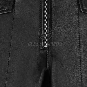 Pantalones de cuero para hombre fabricados en fábrica, en oferta, al por mayor, hechos con cuero de la mejor calidad. - Product Image 4