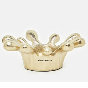 Juego de 2 Portavelas de Aluminio y Metal con Acabado en Níquel, Diseño Exclusivo, Portavelas de Alta Calidad - Product Image 5