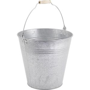 High Selling Modern Design Small <b>Galvanized</b> Metal Folding <b>Bucket</b> Handle Iron Pail Home Decor Customized Size Shape - Product Image 3