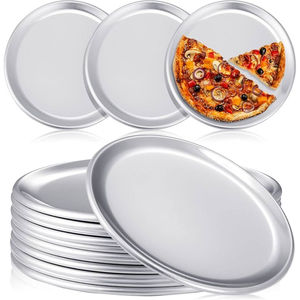 Bandeja para Pizza con Orificios para una Base Crujiente, Antiadherente, de Acero al Carbono, Redonda, con Asas Anchas, para el Hogar, Cocina y Restaurante - Product Image 5