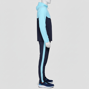 Custom Lightweight Casual Solid 100% Cotton Tracksuit <b>High</b> Quality Reflective Logo Sportswear Unisex Training Jogging - Product Image 4