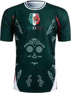 Mexico National Team Jersey Green <b>Red</b> White Moisture-Wicking Quick-Dry Durable Snag-Resistant High-Definition Print - Product Image 3