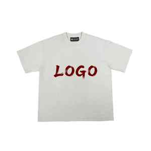 เสื้อยืดคอกลมแขนสั้นผู้ชายผ้าฝ้ายพิมพ์โลโก้ตามสั่ง OEM ทรงปกติ สวมใส่สบาย ผ้าเจอร์ซีย์ - Product Image 1