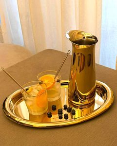 Pichet Minimaliste Écologique en Acier Inoxydable – Design Moderne pour Servir l'Eau – Vaisselle Décorative pour Cuisine, Table à Manger et Maison - Product Image 1