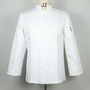 เสื้อเชฟสีดำ แขนยาว ชุดทำงาน ผ้าฝ้ายโพลี สำหรับทุกเพศ - Product Image 2