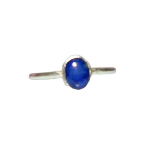 Turquesa Gema Preciosa Clásica Hecha a Mano en Plata 925 con Baño de Oro Rosa, Engaste de Canal y Garra, Elegante Anillo de Compromiso Azul - Product Image 1