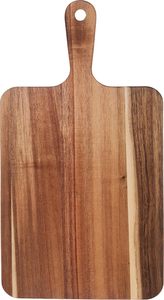 Acacia Wood Cutting Board with Handle <b>Small</b> Wooden Chopping Board (13.8'' x 7'') Durable Serving Board for Charcuterie - Product Image 5
