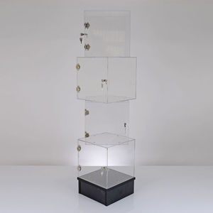Cube d'affichage en acrylique transparent polyvalent: support solide de qualité supérieure pour une présentation élégante des produits de beauté et des accessoires - Product Image 4