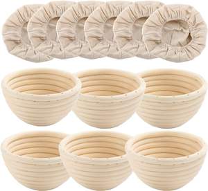 Panier de levage en rotin naturel avec doublure pour la cuisson du pain au levain et la fermentation de la pâte - Vente en gros - Product Image 4