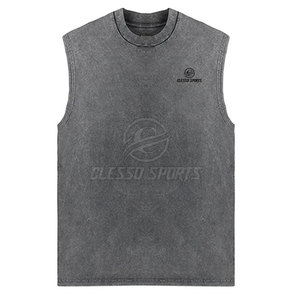 Nouveau design, t-shirts sans manches pour hommes, coton et polyester, vente en gros de t-shirts sans manches pour hommes - Product Image 3
