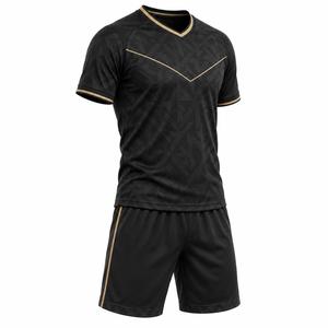ชุดยูนิฟอร์มฟุตบอลระดับพรีเมียม เสื้อและกางเกงขาสั้นแบบซับลิเมชั่น ระบายอากาศได้ดี แห้งเร็ว ชุดกีฬาสำหรับทีม - Product Image 5